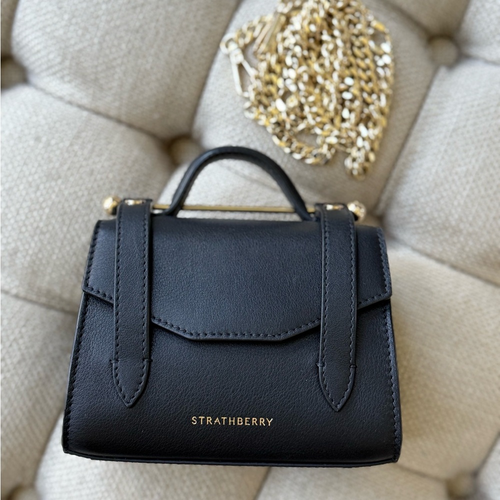 Strathberry Black Micro Allegro Belt / Crossbody Bag  (discontinued)